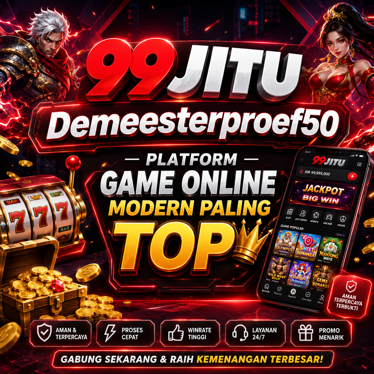 99JITU Demeesterproef50 — Platform Game Online Modern Paling TOP